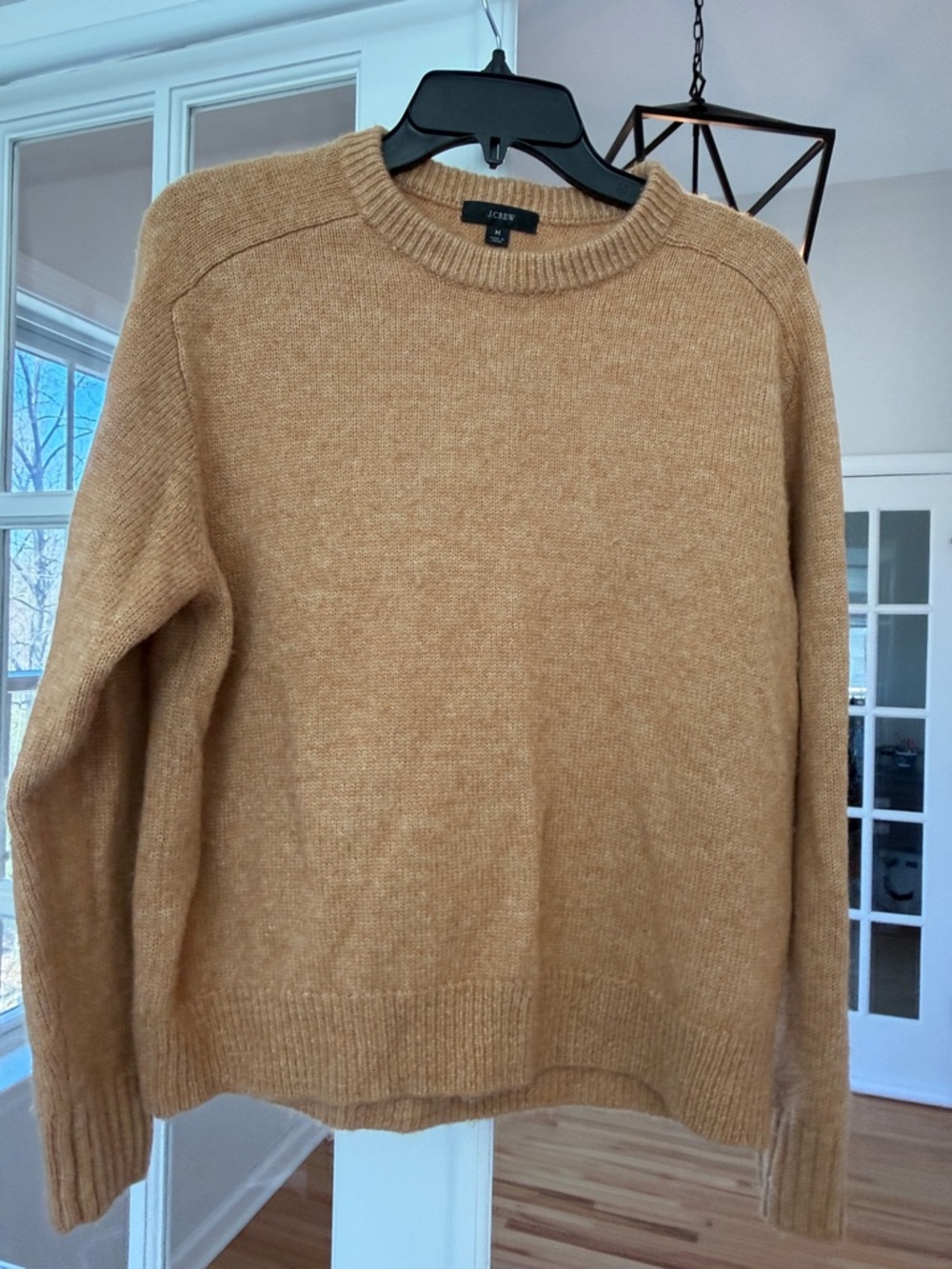 J. Crew Women’s Camel/Tan Wool Blend Crewneck Sweater